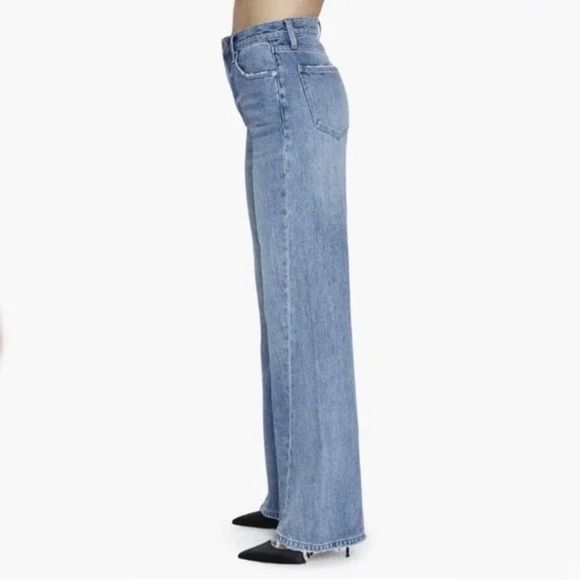 NWT Pistola Ruby Wide Leg Palazzo Jeans in Othello Blue Denim - Picture 4 of 14